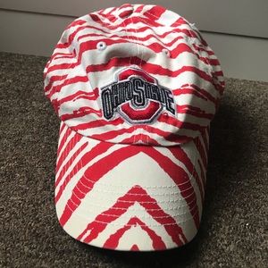 Red Zebra Ohio State Buckeyes Baseball Cap Hat OSU